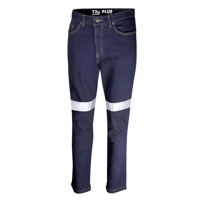 [PNT-DNM-RT-77R] Stretch Denim Jeans with Reflective Tape (77R)