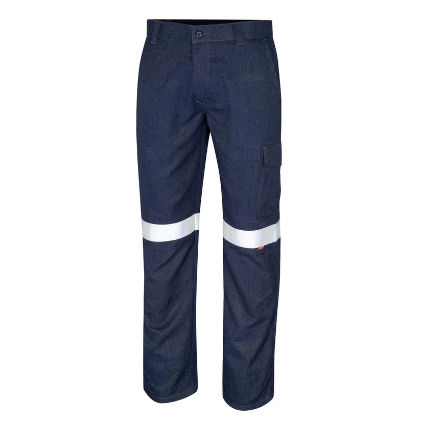 [PNT-PPE2-CRG-RT-NVY-84L] Regular Weight PPE2 Semi-Cargo Trousers with Reflective Tape (84L)